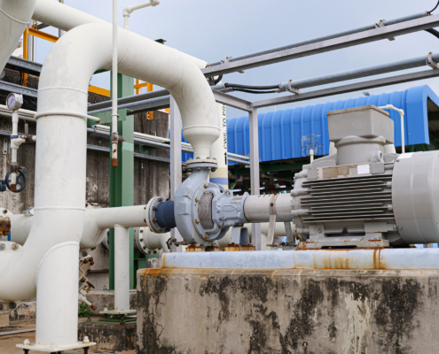 Pipe On Industrial Site